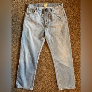 Bellerose Women's Straight Leg Jeans in Light Blue